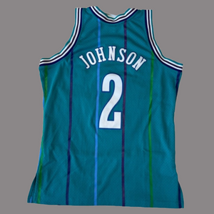 Larry Johnson Charlotte Hornets Hardwood Classic Swingman Mitchell & Ness Jersey
